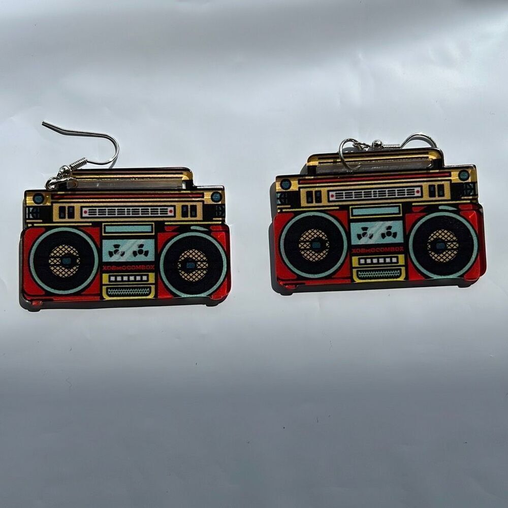 Retro Boombox Earrings